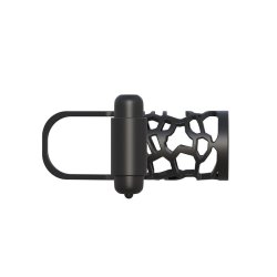 Fantasy C-Ringz Thick Dick Silicone Vibrating Cage Black