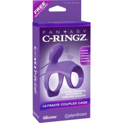 Fantasy C-Ringz Ultimate Couples Cage-Purple