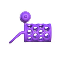 Fantasy C-Ringz Vibrating Couples Cage Purple