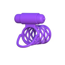 Fantasy C-Ringz Vibrating Couples Cage Purple