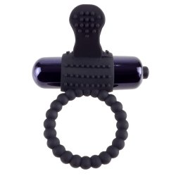 Fantasy C-Ringz Vibrating Silicone Super Ring Black