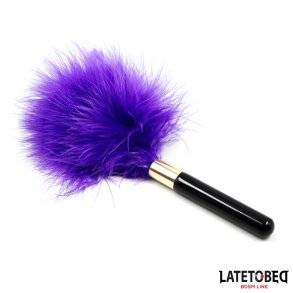 Feather Tickler Mini Purple 18cm