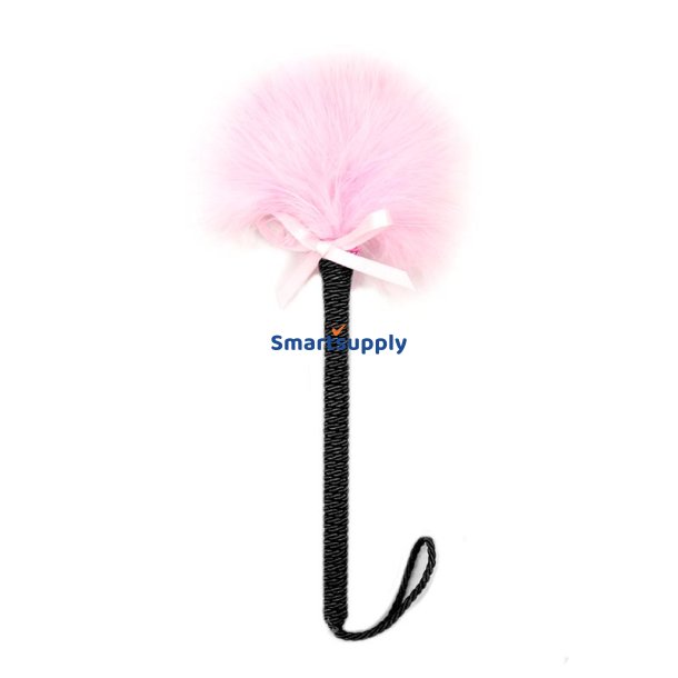Feather Tickler with Bow 25 cm Pink