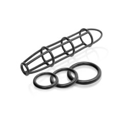 Fetish Fantasy Elite Cockcage and Ring Set Black