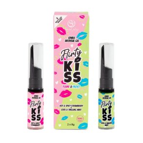 Flirty Kiss Strawberry and Mint Oral Sex Gels 2x8g