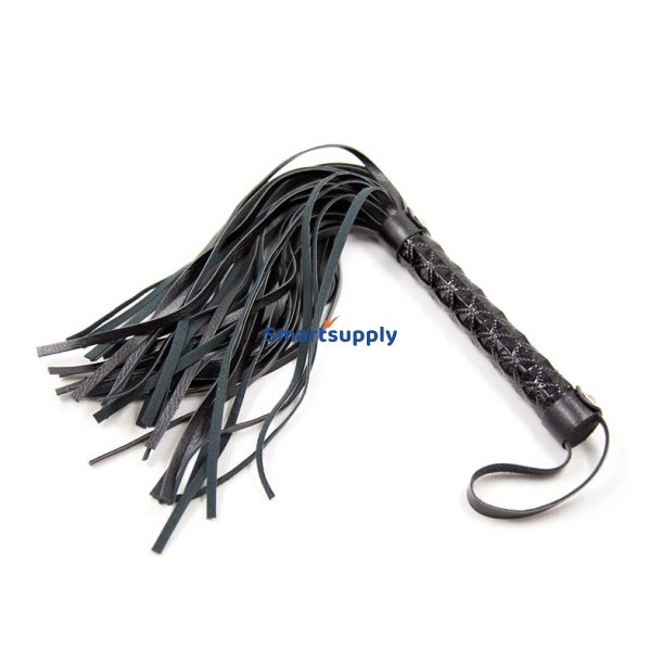 Flogger Diamond Pattern with Metal Hardware 39 cm Black