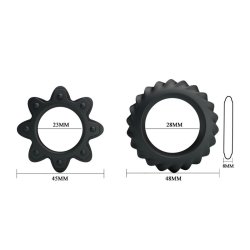 Flowering Set of 2 Cock Ring