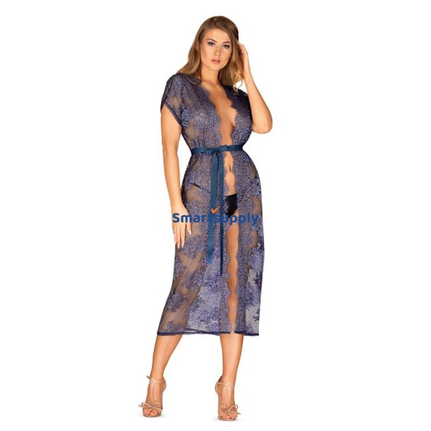 Flowlace Lace Kimono Turqoise Blue - S/M