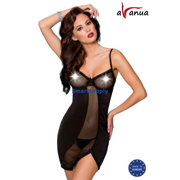 Lovia Chemise Black - XXL/XXXL