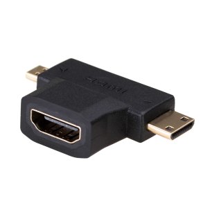 Akyga AK-AD-23 kabel knsskifter HDMI miniHDMI / microHDMI Sort