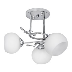 Activejet Klassisk loft lysekrone vedhng lampe IRMA nikkel nikkel triple 3xE27 til stuen
