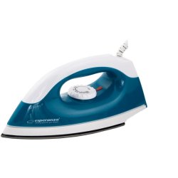Esperanza TRAVEL IRON SMOOTHER Tr strygejern Non-stick bundplade 1200 W Bl, Hvid