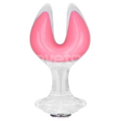 Gemoria Silicone Butt Plug dual crescent-shaped tip Glow Dark
