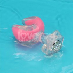 Gemoria Silicone Butt Plug dual crescent-shaped tip Glow Dark