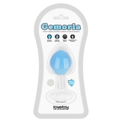 Gemoria Silicone Butt Plug Internal Steel Ball Glow in the Dark