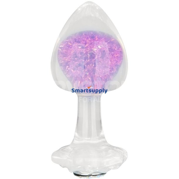 Gemoria Silicone Butt Plug with Crystal Sphere