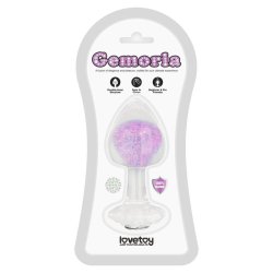 Gemoria Silicone Butt Plug with Crystal Sphere