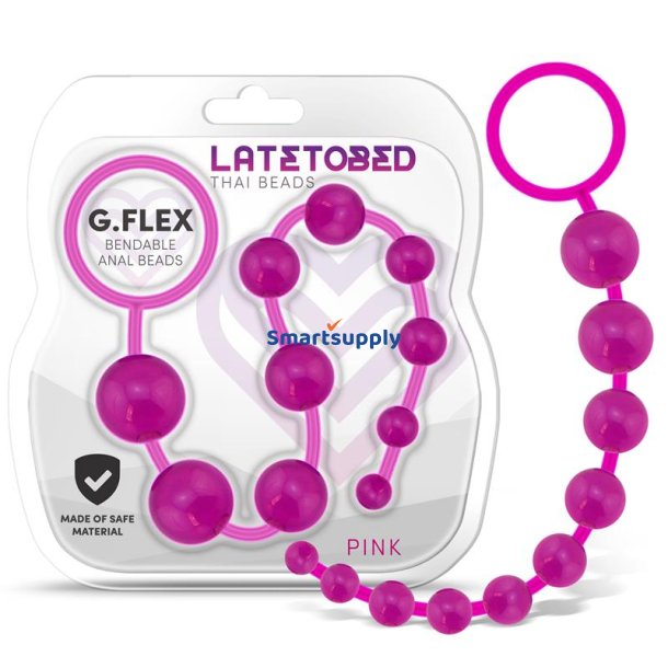 G.Flex Bendable Thai Anal Beads Pink