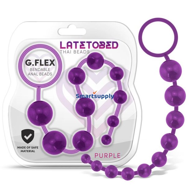 G.Flex Bendable Thai Anal Beads Purple