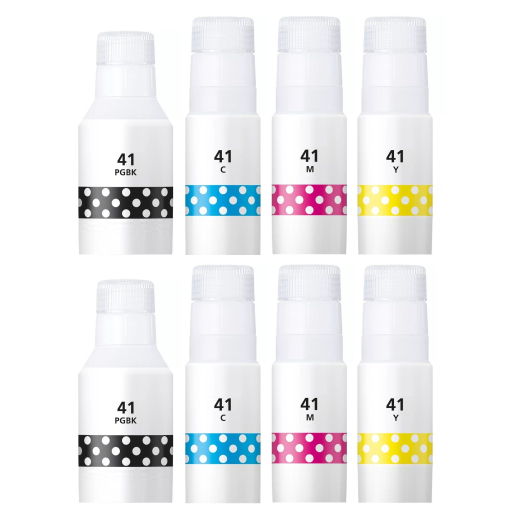Canon GI-41 BCMY bl�kflasker 8 stk 760ml kompatibel rabatpakke