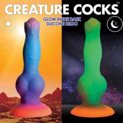 Glow-In-The-Dark Alien Dildo 8.5