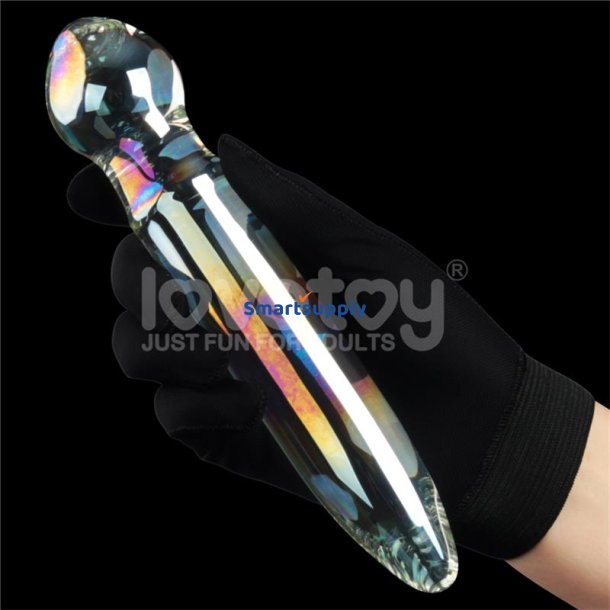 Glow in the Dark Glass Dildo Twilight Gleam Prism Glass