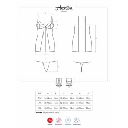 Heartina Chemise and Thong Red - S/M