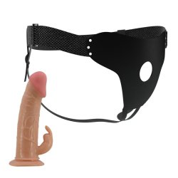 Hollow Strap-on Harness wt Dildo 19 cm Mavis