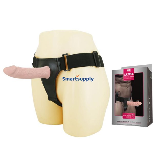 Hollow Strap-on with Vibration 15.5 x 4.2 cm Flesh