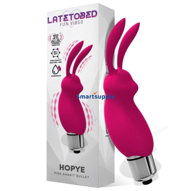 Hopye Rabbit Vibrating Bullet Silicone Pink