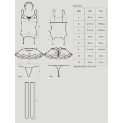 Housemaid Costume 5 Pieces - S/M
