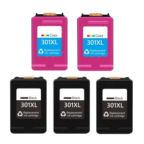 HP 301 XL 3xSort + 2xFarve blkpatron 96ml kompatibel multipakke