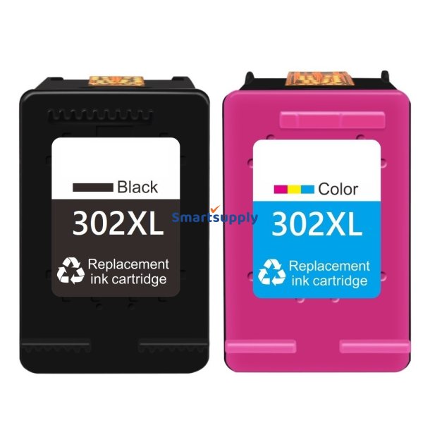 Rabat HP 302 XL Sort + Farve blkpatron 36ml kompatibel