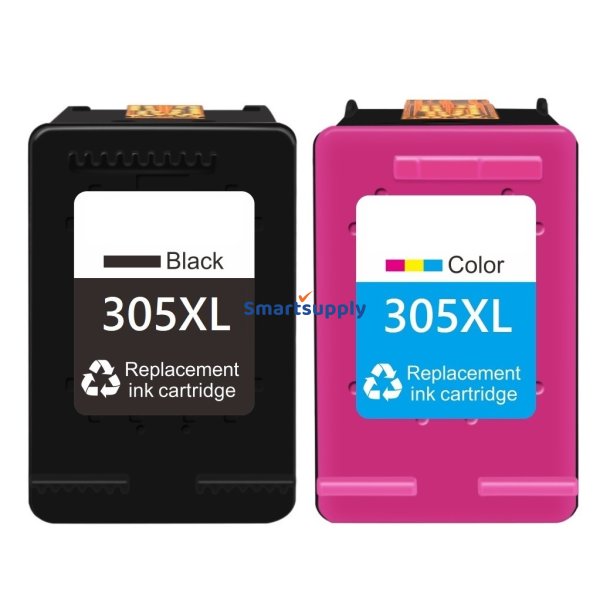 Rabat HP 305 XL Sort + Farve blkpatron 36ml kompatibel