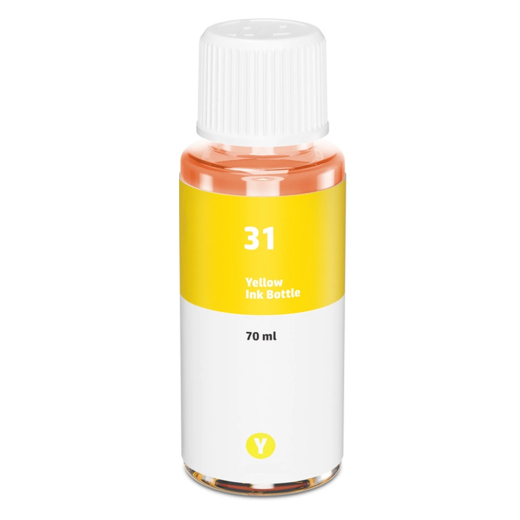 HP 31 Gul bl�krefill 70ml kompatibel