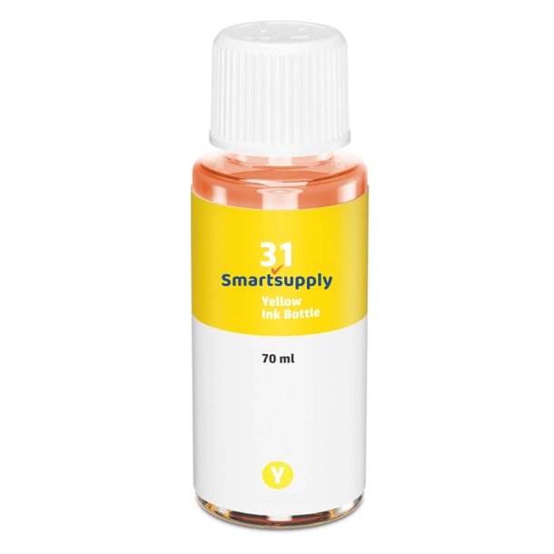 HP 31 Gul bl�krefill 70ml kompatibel
