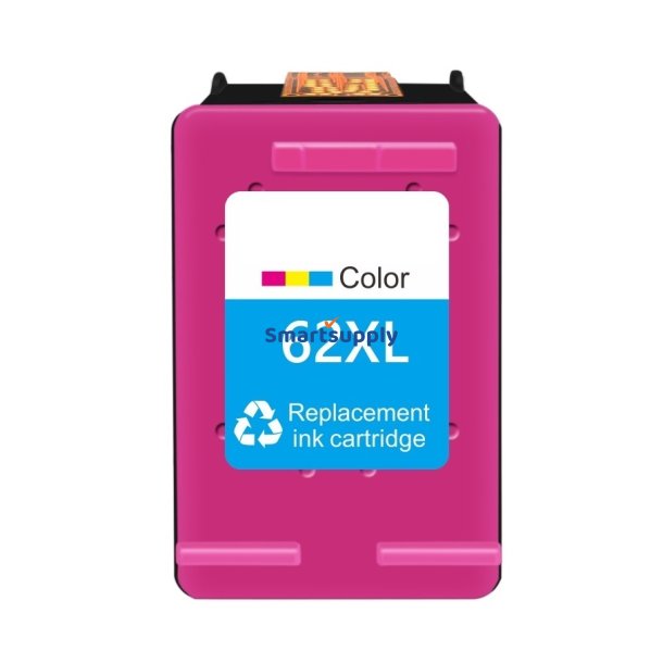 HP 62 XL Farve bl�kpatron h�jtydende 19ml kompatibel