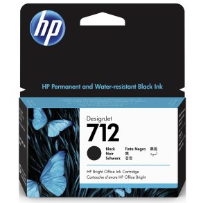 HP 712 Sort bl�kpatron 28ml original