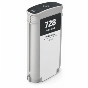 HP 728 Mat Sort bl�kpatron 130ml kompatibel