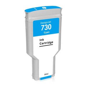 HP 730 Cyan bl�kpatron h�j kapacitet 300ml kompatibel