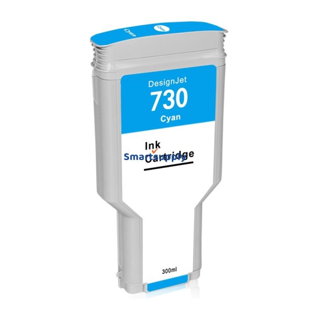 HP 730 Cyan bl�kpatron h�j kapacitet 300ml kompatibel