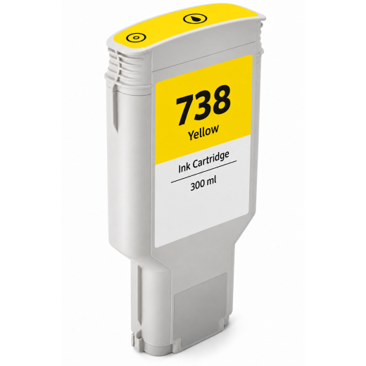 HP 738 gul bl�kpatron 300ml kompatibel