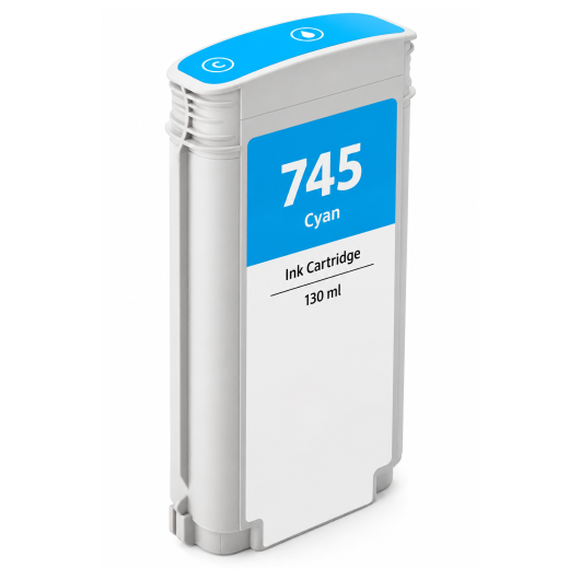 HP 745 Cyan bl�kpatron 130ml kompatibel
