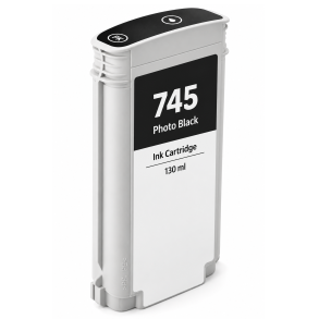 HP 745 Foto Sort bl�kpatron 130ml kompatibel