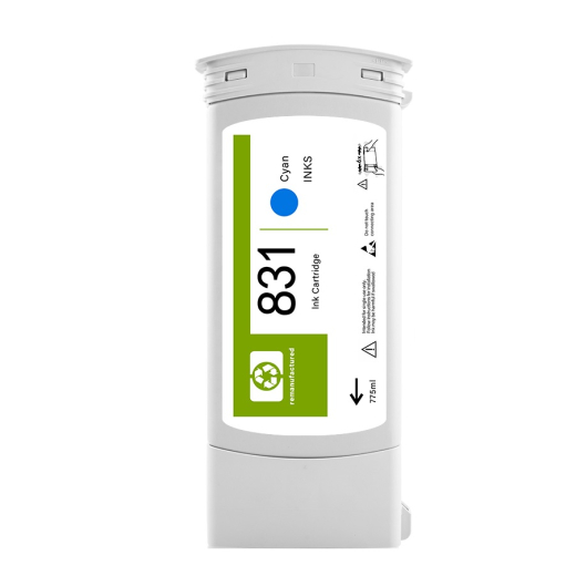 HP 831 Cyan bl�kpatron 775ml kompatibel