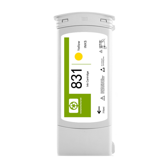 HP 831 Gul bl�kpatron 775ml kompatibel