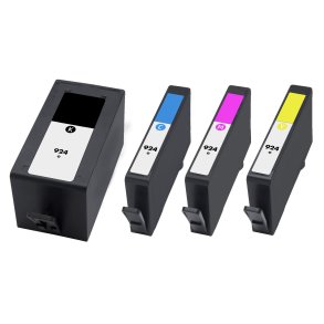 HP 924e BCMY blkpatron 4 stk 3.400 sider kompatibel multipakke