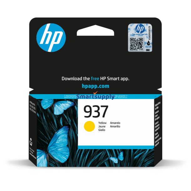 HP 937 Gul blkpatron 800 sider original