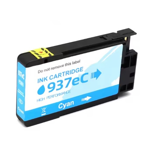 HP 937e Cyan bl�kpatron 1.650 sider kompatibel