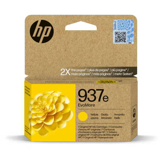 HP 937e Gul bl�kpatron 1.650 sider original